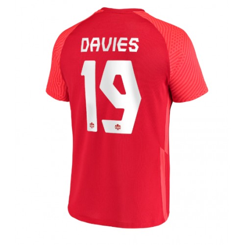 Kanada Alphonso Davies #19 Hemmatröja VM 2022 Kortärmad